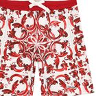 Boys White & Red Majolica Shorts, 1, hi-res