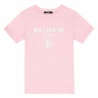 Pink & White Logo T-Shirt, 4, hi-res