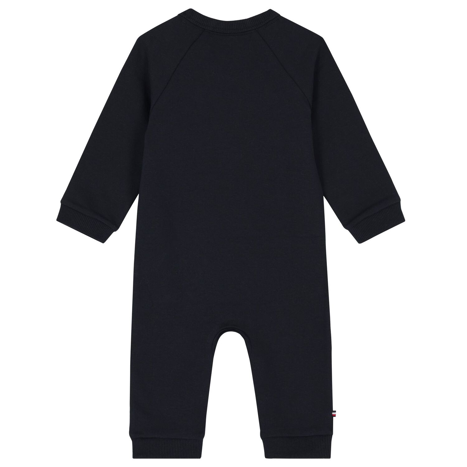 Baby Boys Navy Blue Logo Romper, 1, hi-res