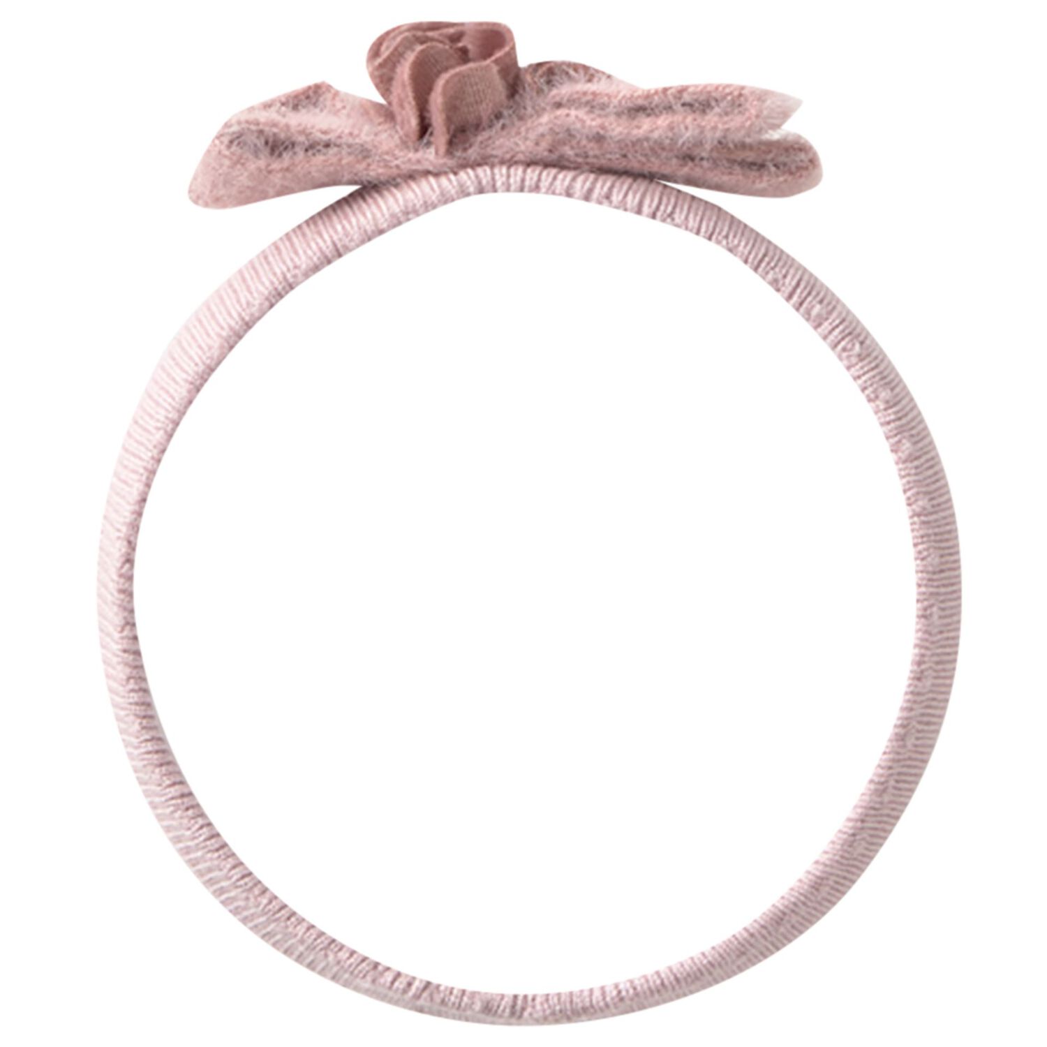 Baby Girls Pink Flower & Bow Headband, 3, hi-res