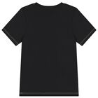 Boys Black Logo T-Shirt, 1, hi-res