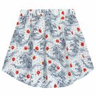 Girls White Logo Skirt, 1, hi-res