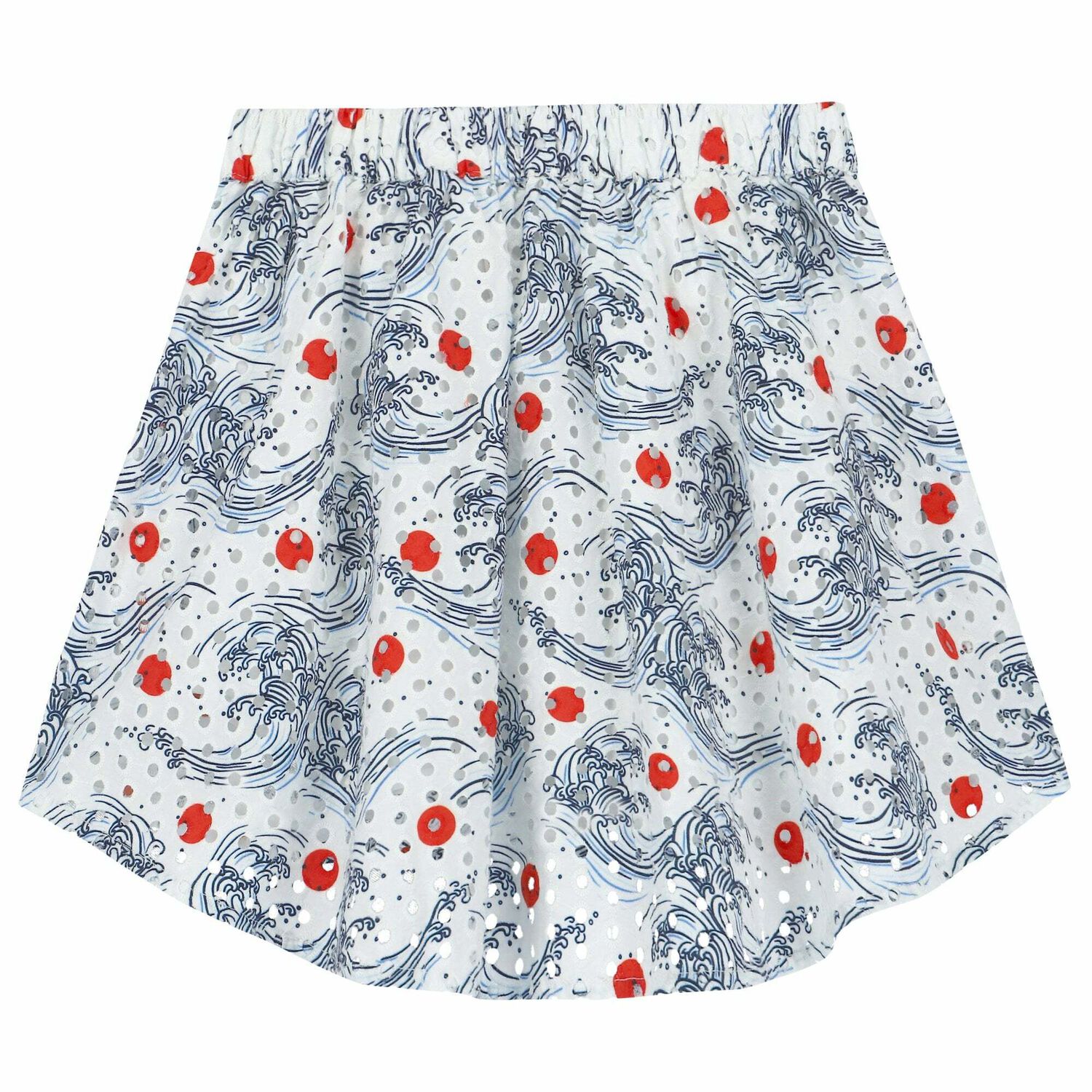 Girls White Logo Skirt, 1, hi-res