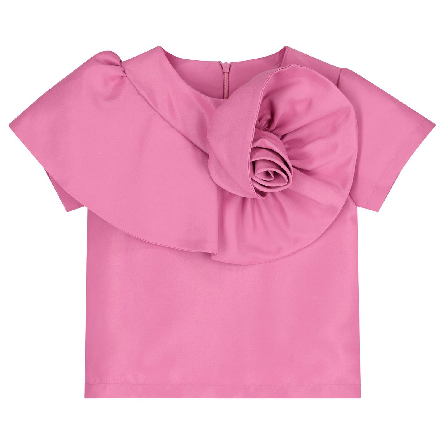 Girls Pink & White Floral Skirt Set, 2, hi-res