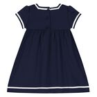 Baby Girls Navy Blue Logo Dress Set, 1, hi-res