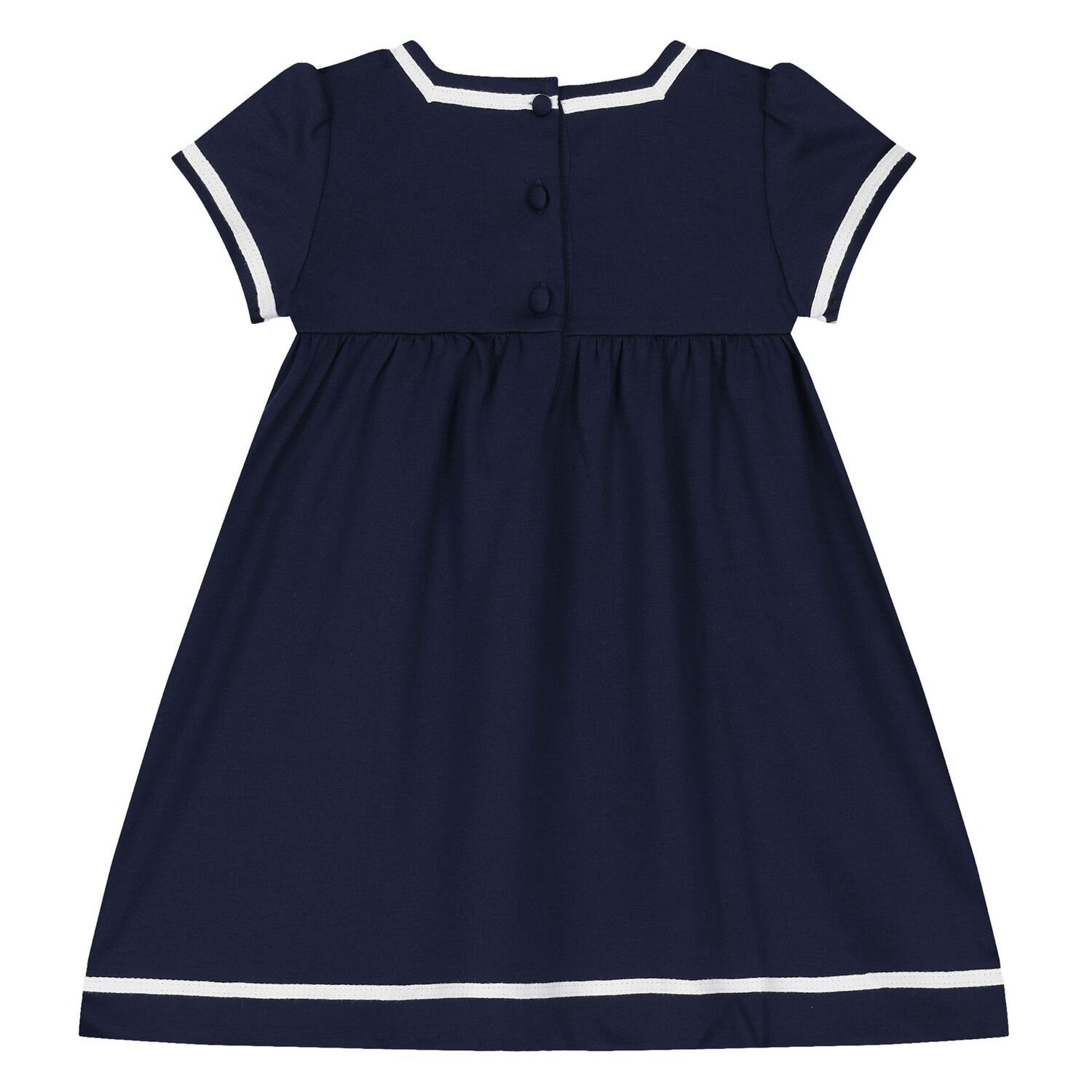 Baby Girls Navy Blue Logo Dress Set, 1, hi-res