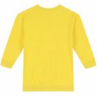 Girls Yellow Logo Sweatshirt Dress, 1, hi-res