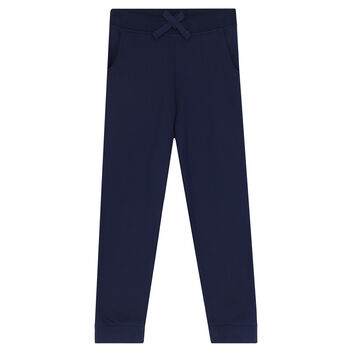 Boys Navy Logo Joggers