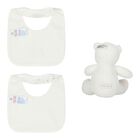 Baby White Bib Gift Set, 1, hi-res