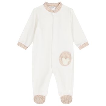 Ivory & Beige Babygrow