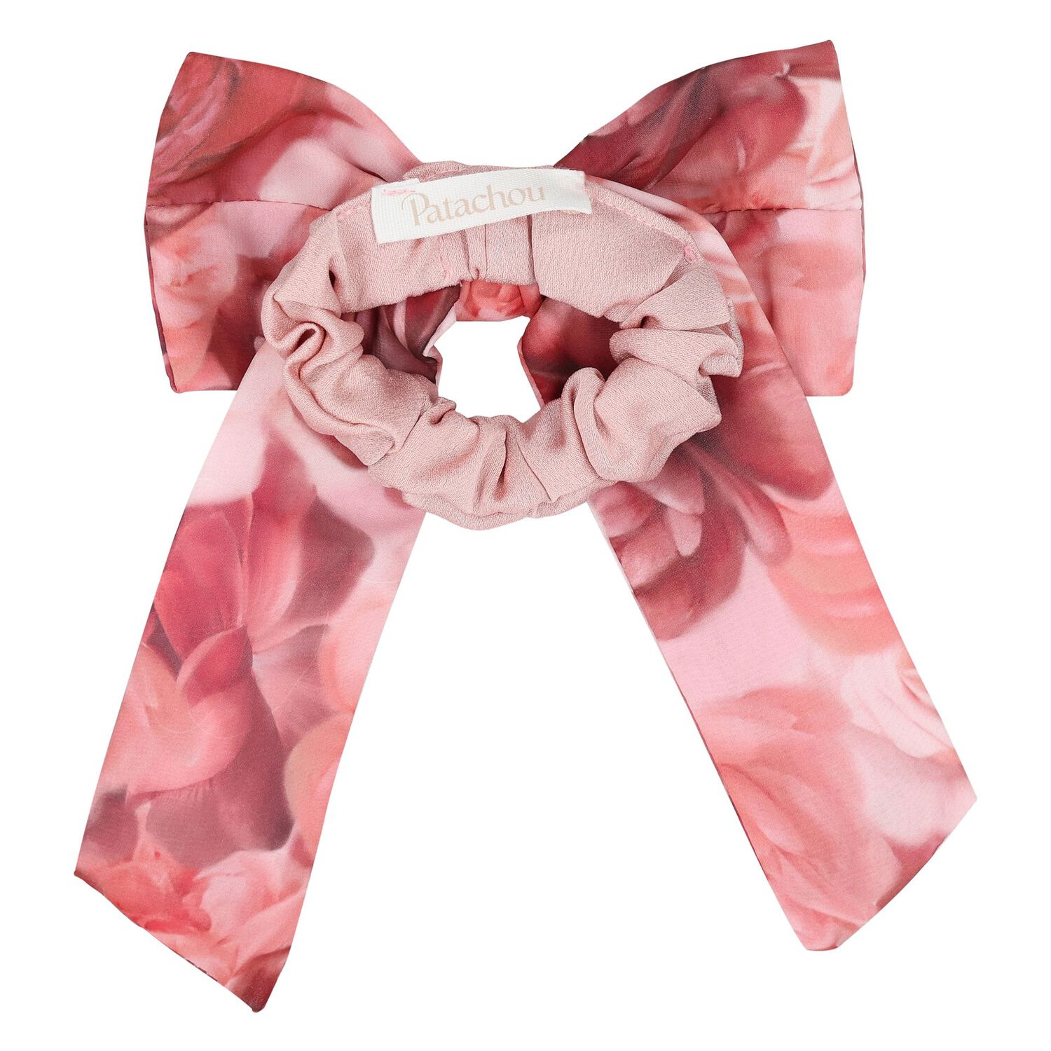 Girls Pink Bow Scrunchie, 1, hi-res image number null