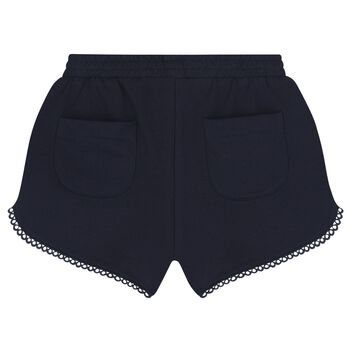 Girls Navy Blue Shorts
