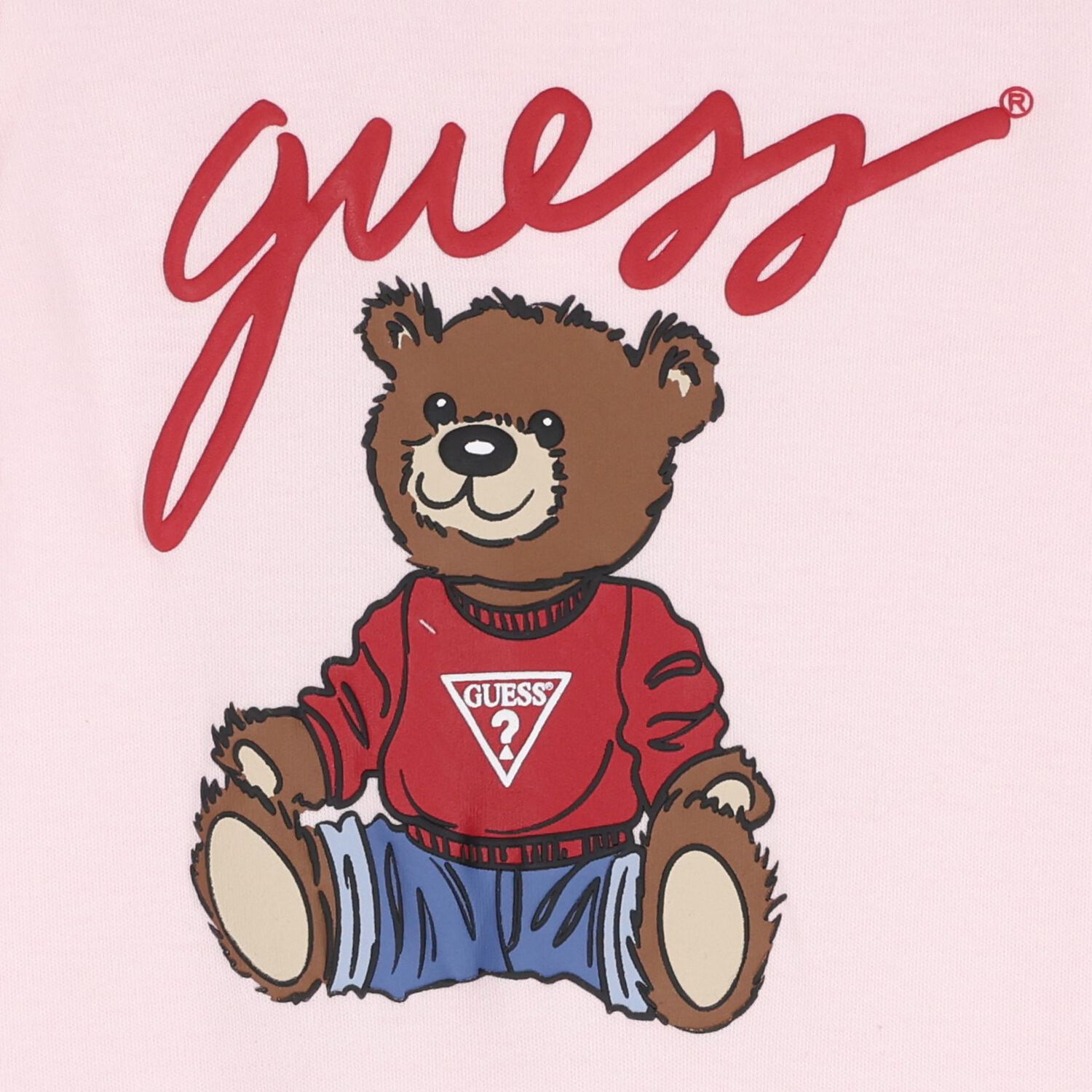 Baby Girls Pink Teddy Bear Babygrow, 2, hi-res