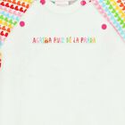 Baby Girls White Velour Romper, 1, hi-res