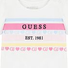 Baby Girls White Logo T-Shirt, 1, hi-res