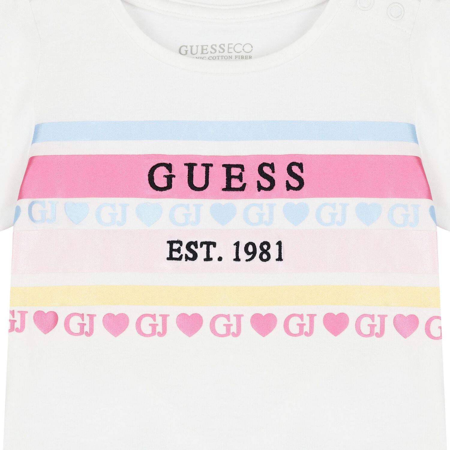 Baby Girls White Logo T-Shirt, 1, hi-res