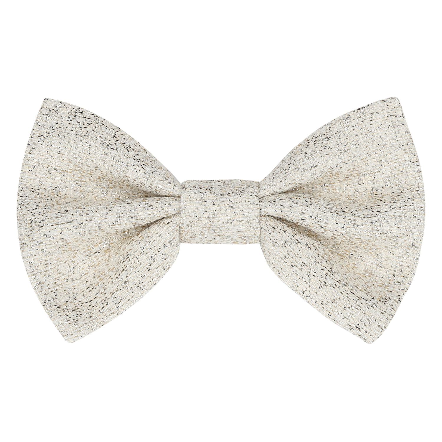 Girls Ivory Bow Hairclip, 1, hi-res