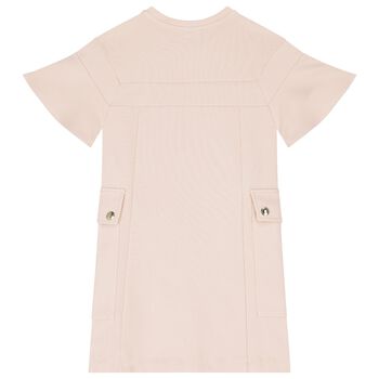 Girls Pink Logo Dress