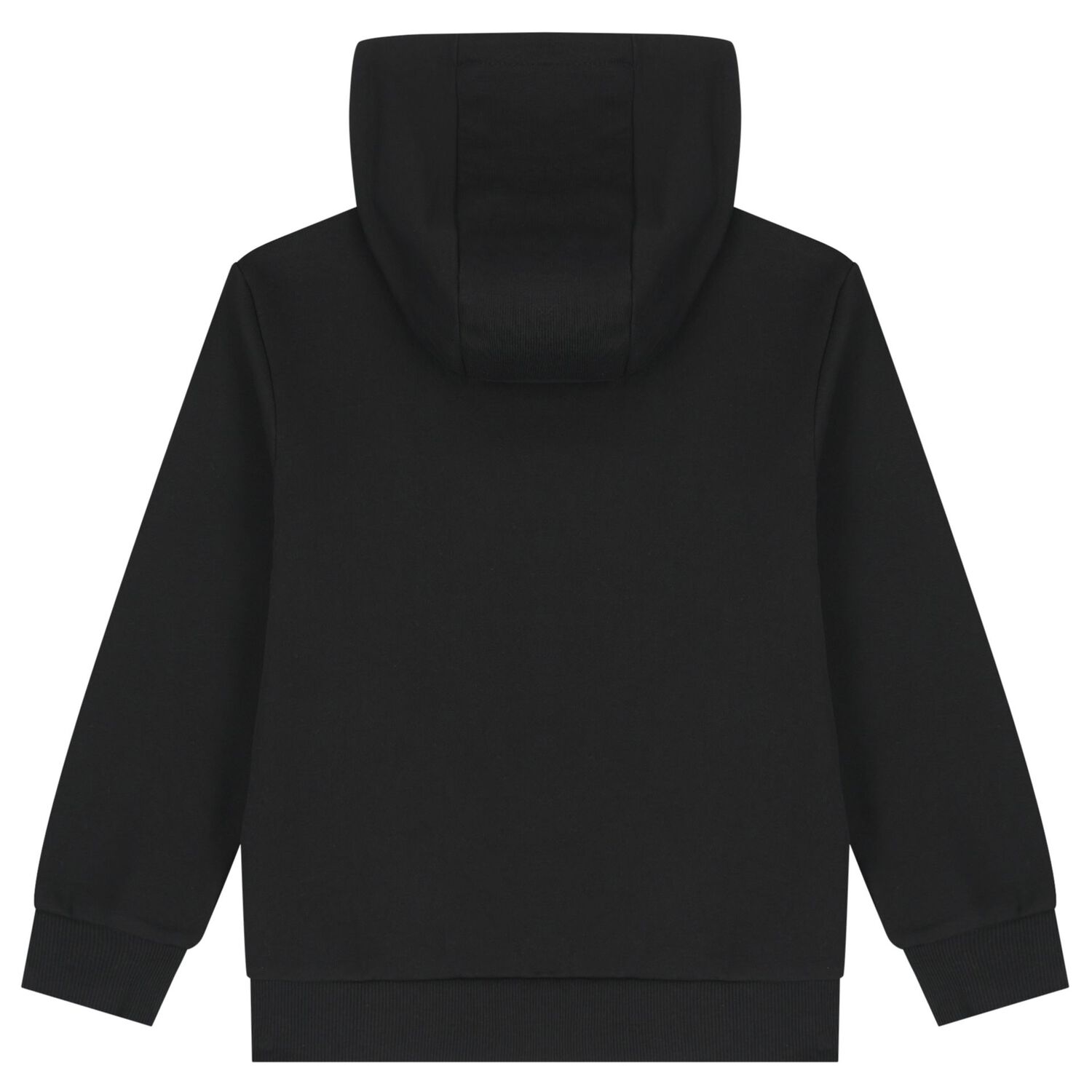Boys Black Elephant Logo Hooded Top, 1, hi-res