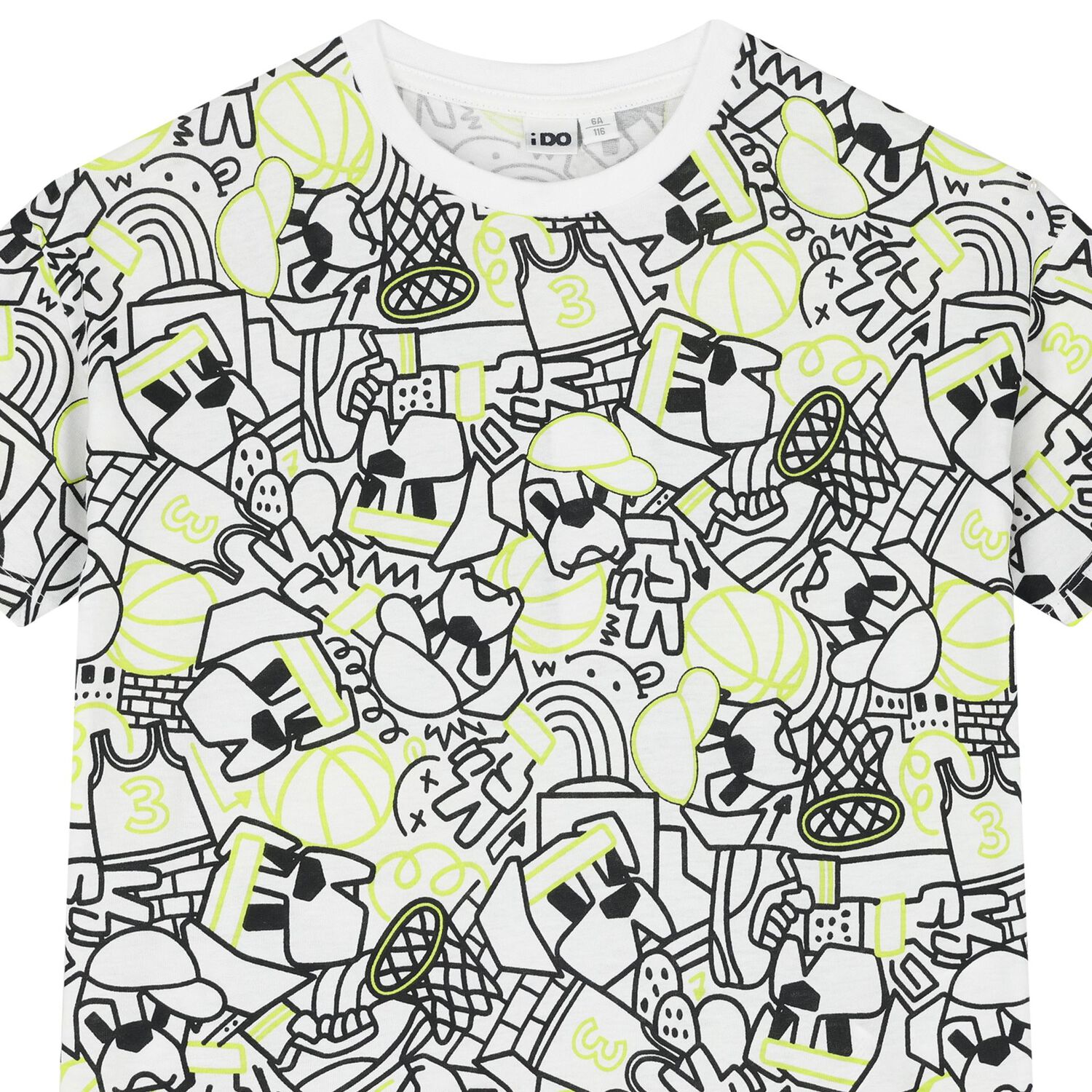 Boys White T-Shirt, 1, hi-res