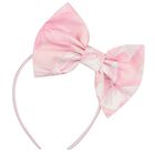 Girls Pink Bow Headband, 1, hi-res