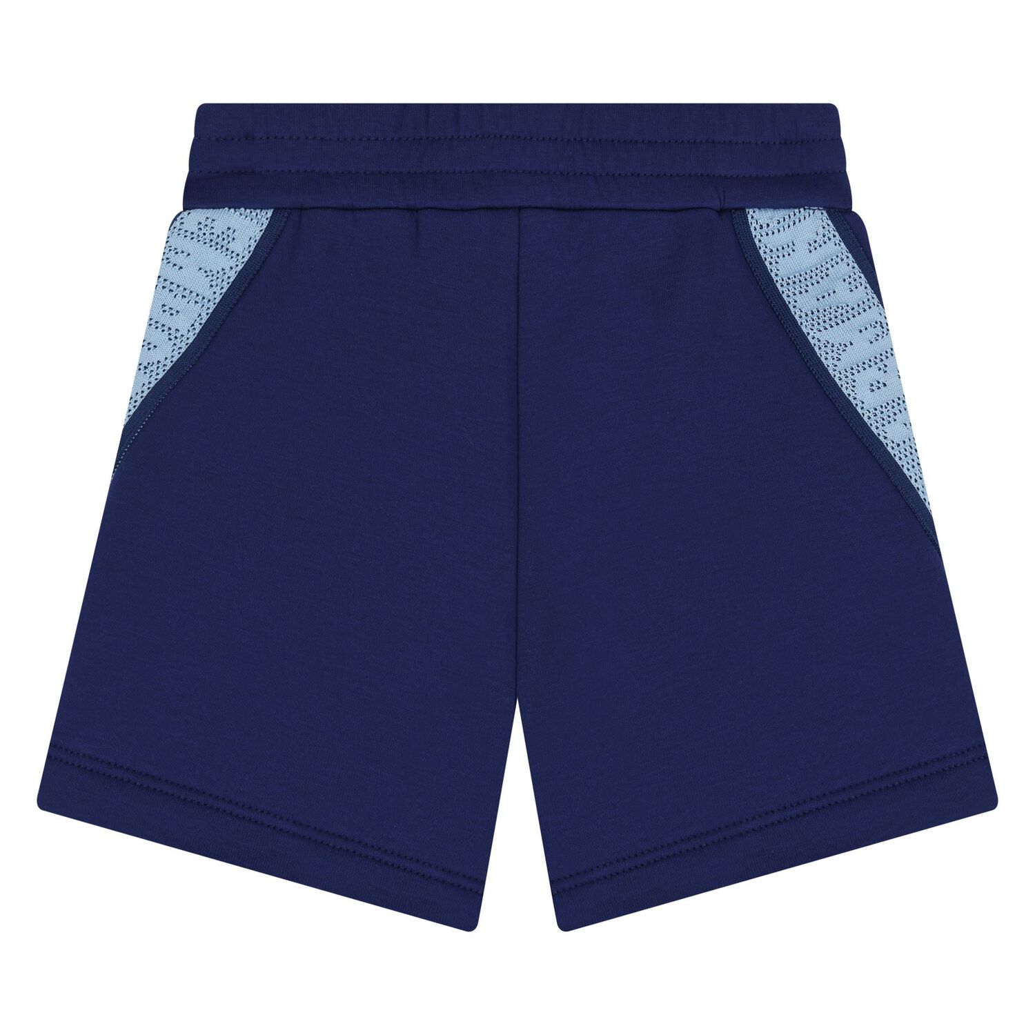 Younger Boys Blue Logo Shorts Set, 1, hi-res