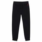 Boys Black Joggers, 1, hi-res