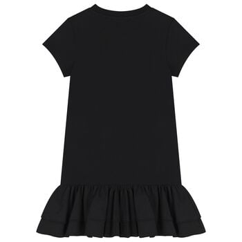 Girls Black Logo Dress 