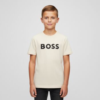 Boys Ivory Logo T-Shirt