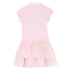 Girls Pink Polo Dress, 1, hi-res