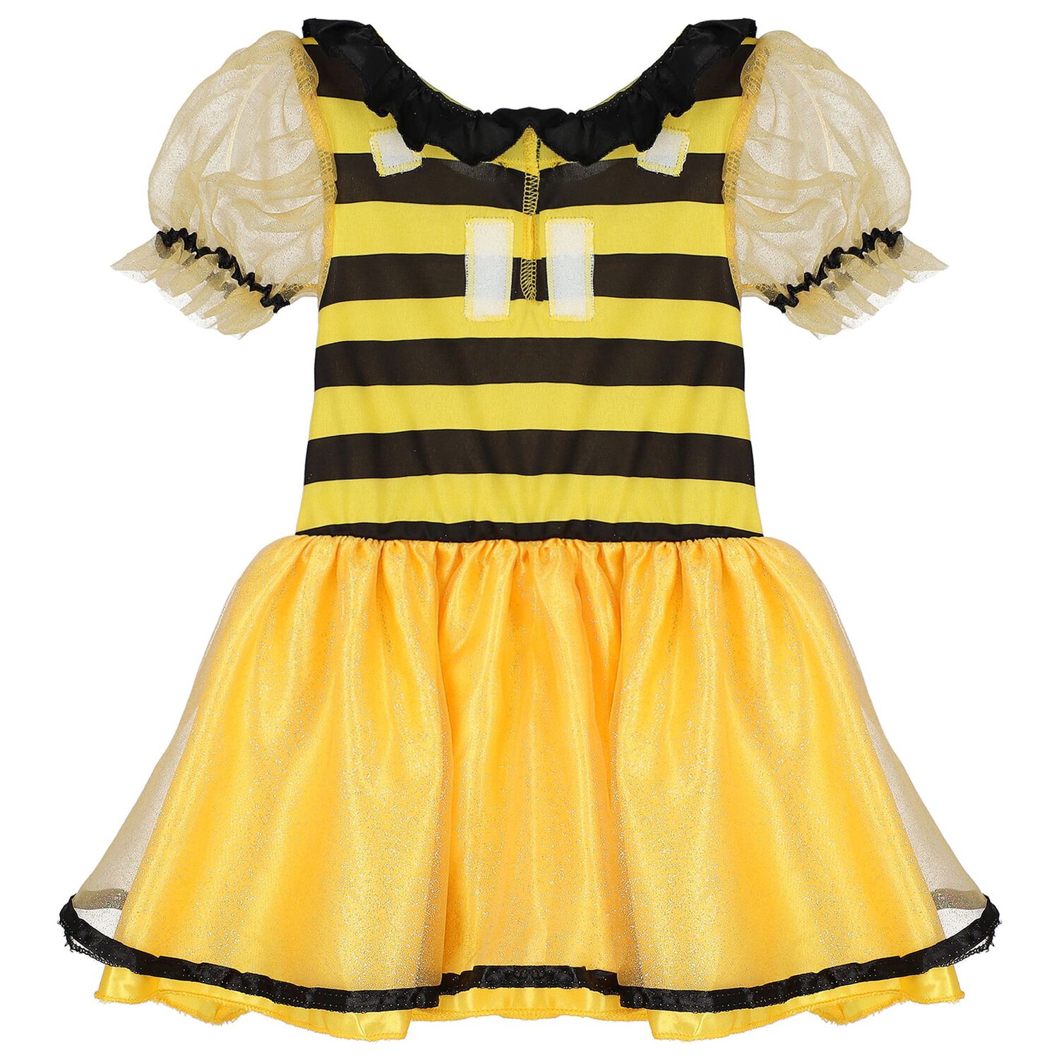 Girls Yellow & Black Little Stinger Costume, 1, hi-res