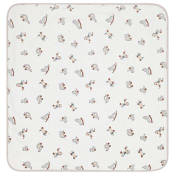 White & Grey  Hooded Towel 