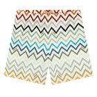 Younger Boys Multi-Coloured Zig Zag Swim Shorts, 1, hi-res