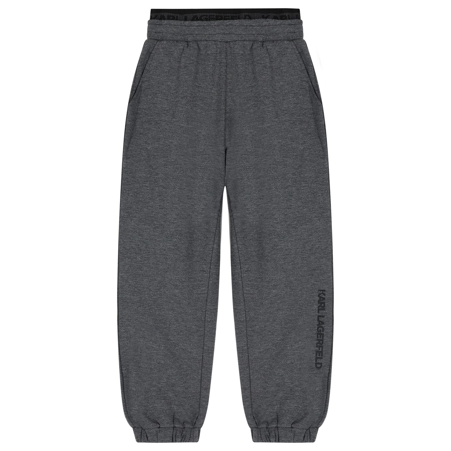 Boys Grey Logo Joggers, 1, hi-res