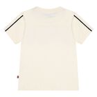Younger Boys Beige Logo T-Shirt, 1, hi-res