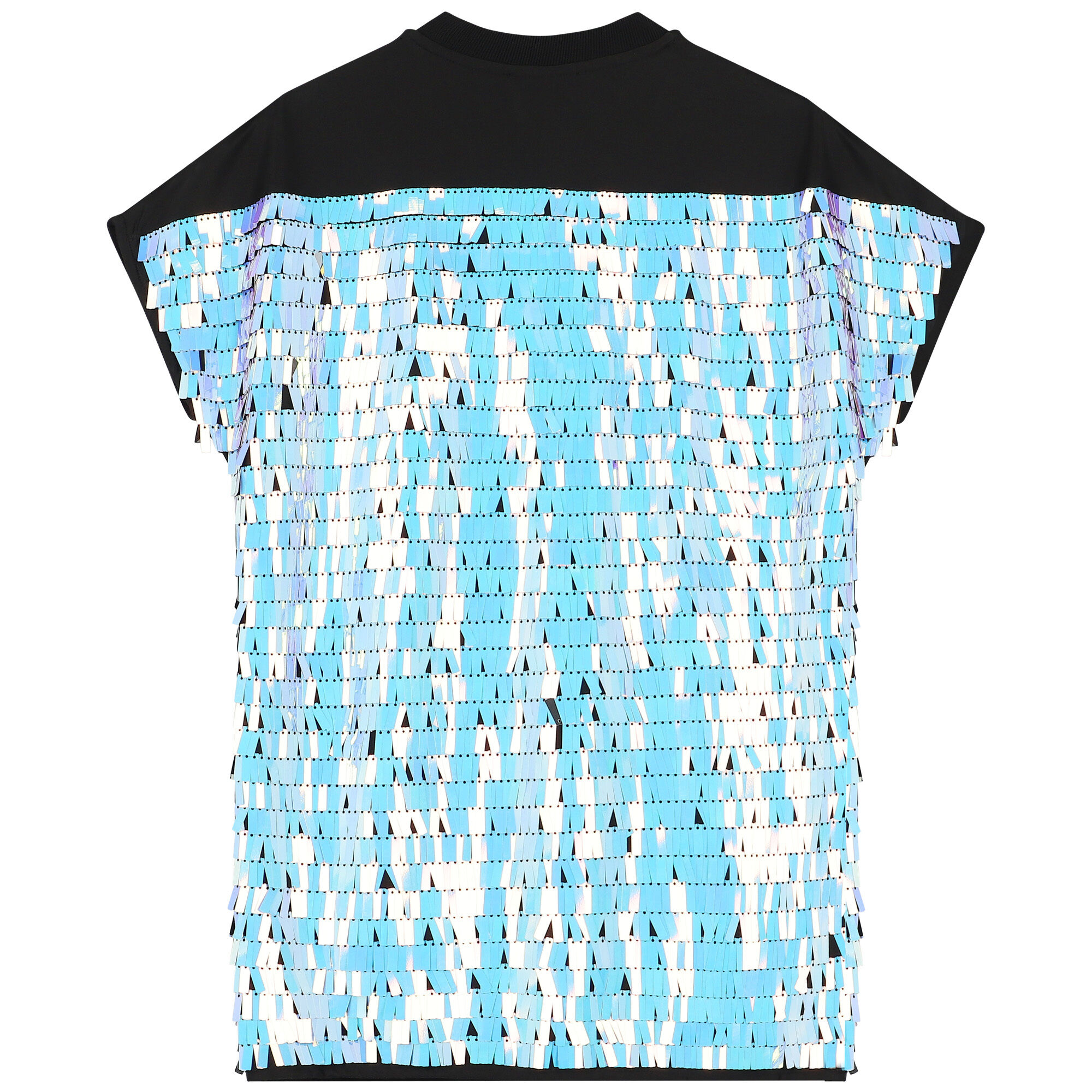 DKNY Girls Black Embellished Sequin Dress Junior Couture UK