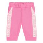 Baby Girls Pink Logo Tracksuit, 1, hi-res
