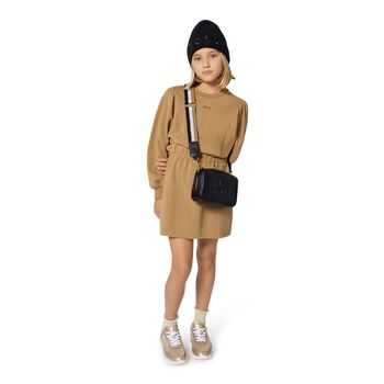 Girls Black Logo Handbag