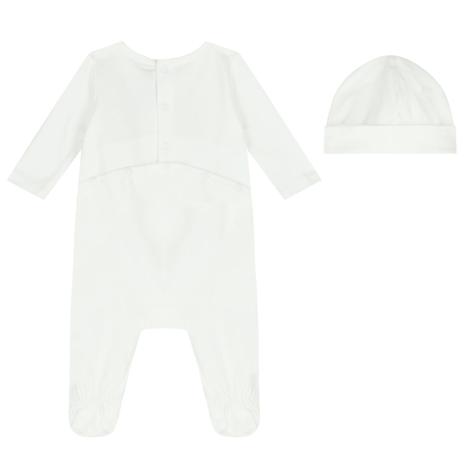 White Logo Babygrow Gift Set, 1, hi-res