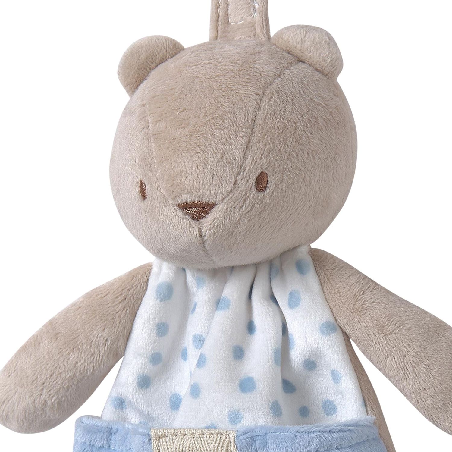 Baby Boys Blue & Beige Squirrel Doudou Comforter, 2, hi-res
