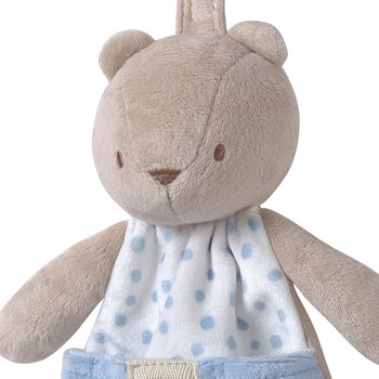 Baby Boys Blue & Beige Squirrel Doudou Comforter