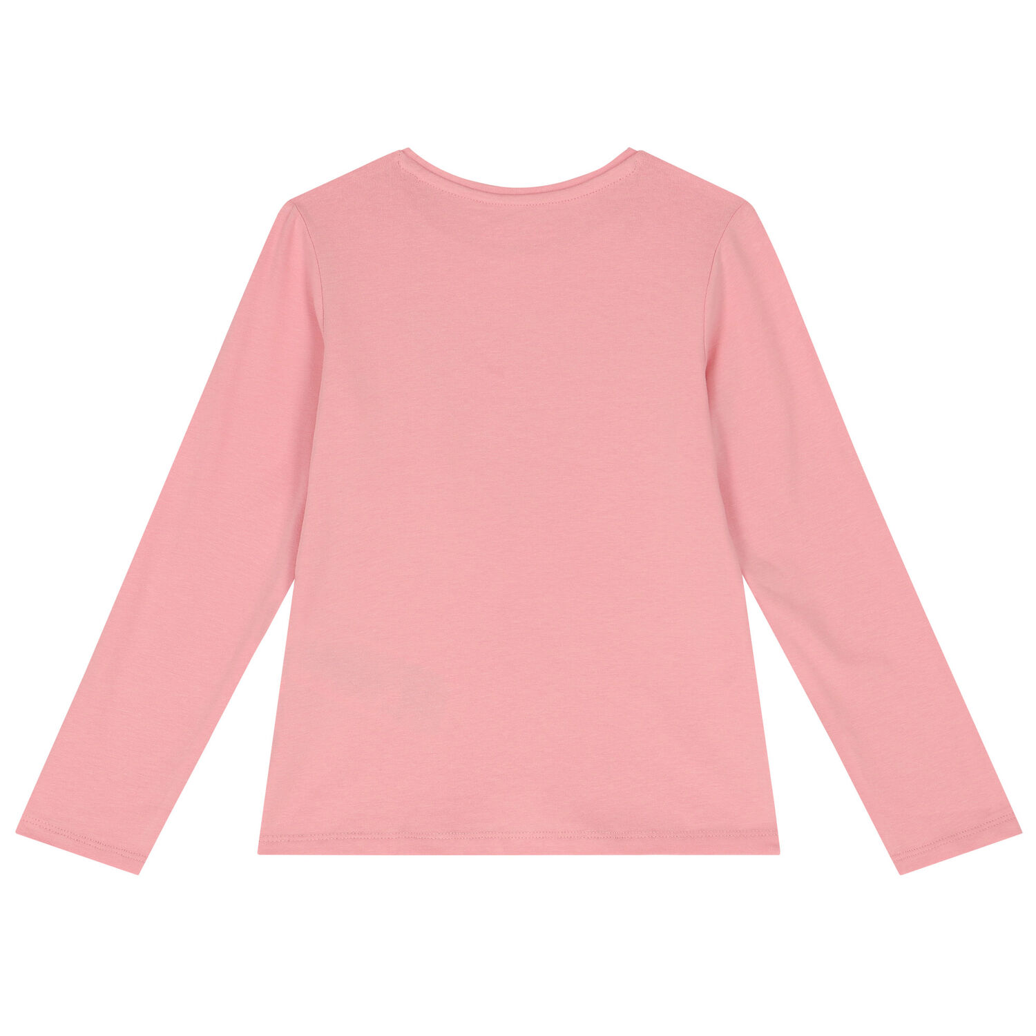 Girls Pink Logo Long Sleeve Top, 1, hi-res image number null