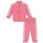Baby Girls Pink Logo Tracksuit, 1, hi-res