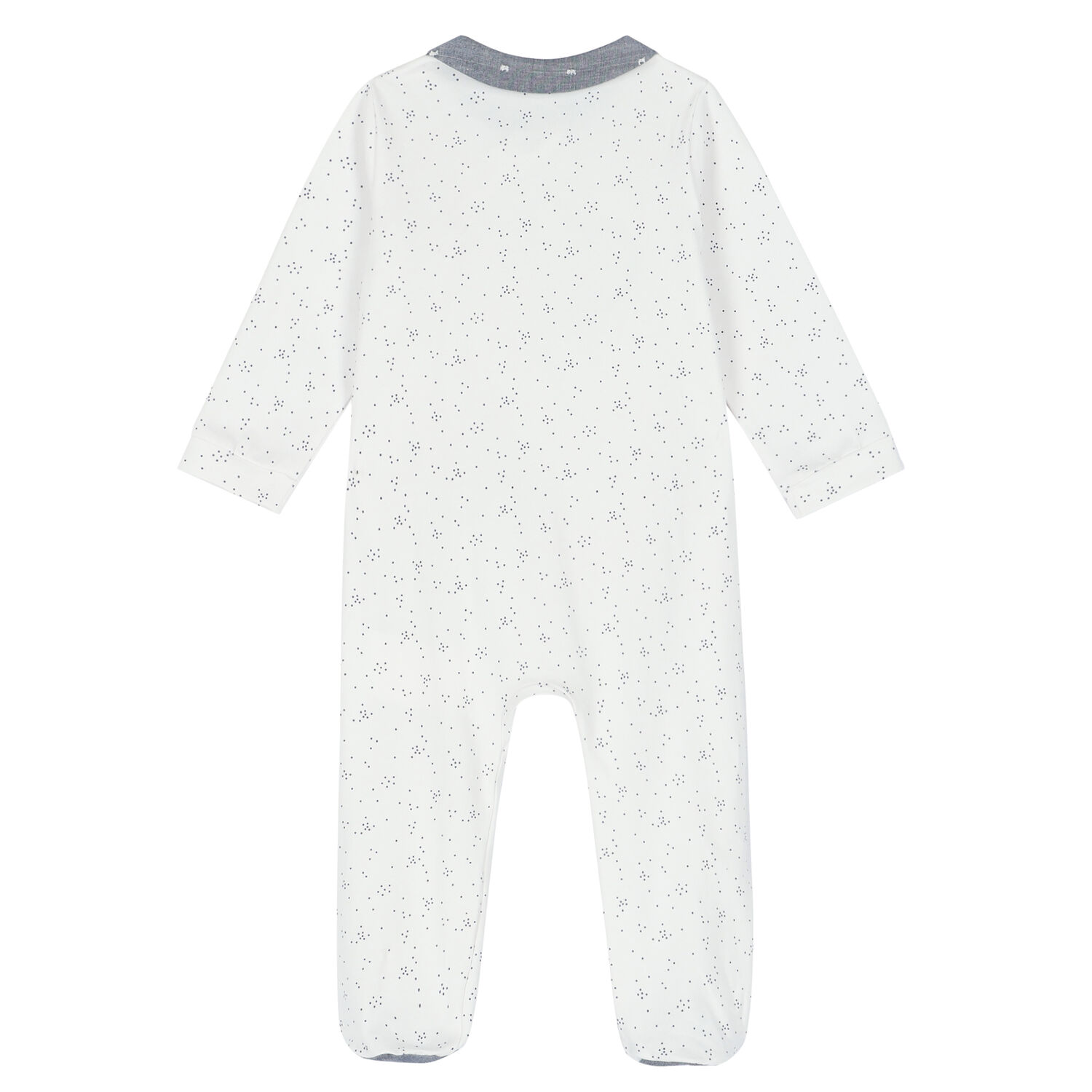 Baby Girls White Heart Babygrow, 1, hi-res image number null