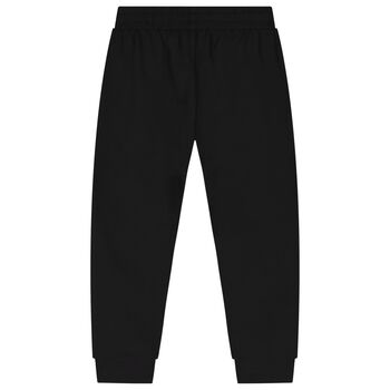 Boys Black Logo Joggers