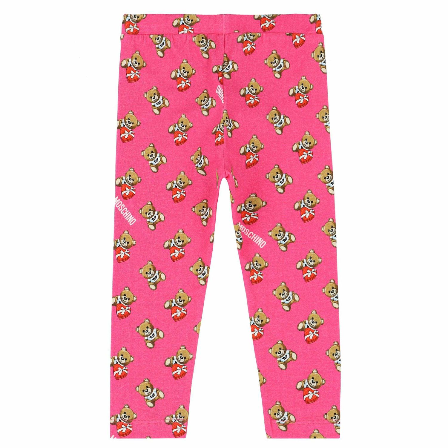Younger Girls Pink Logo Leggings, 1, hi-res image number null