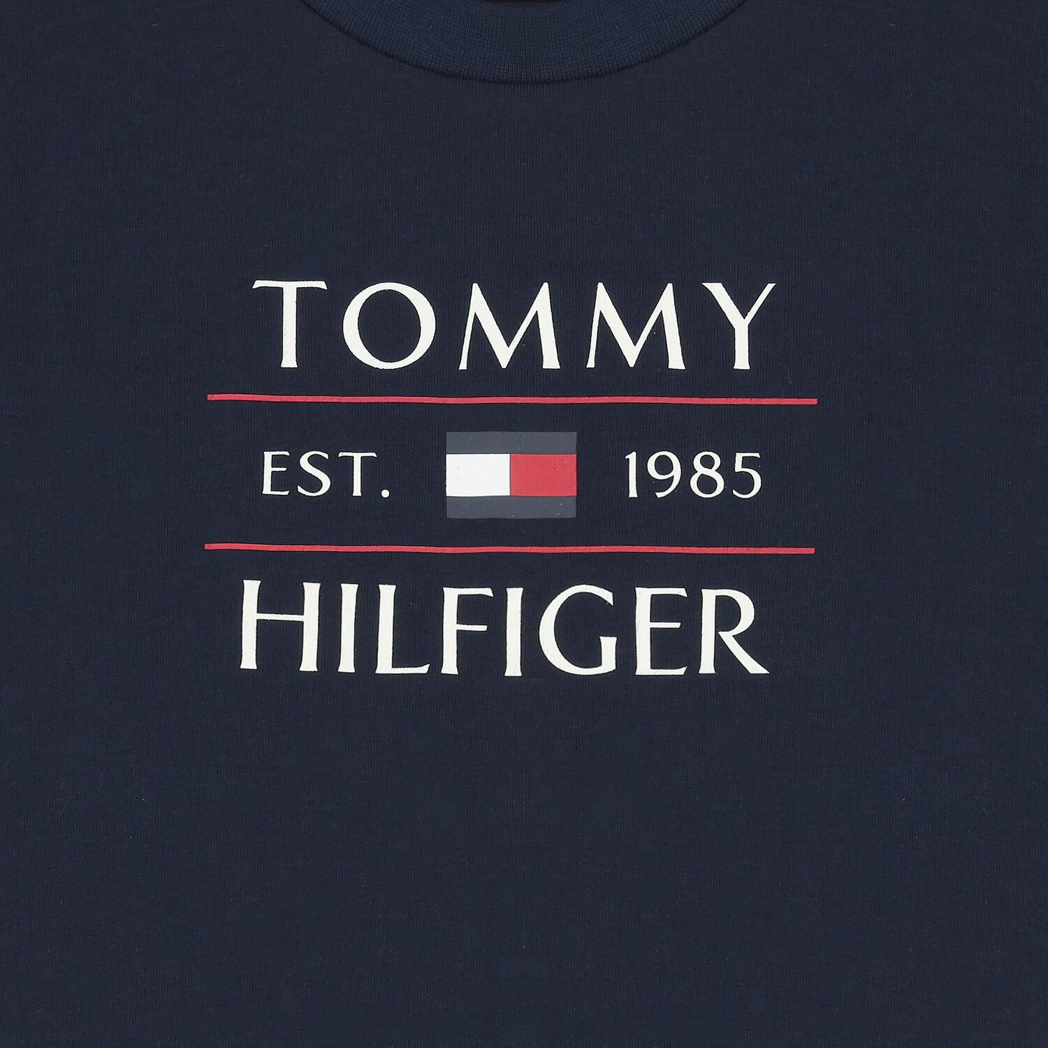 Boys Navy Flag Logo Cotton T-Shirt, 2, hi-res