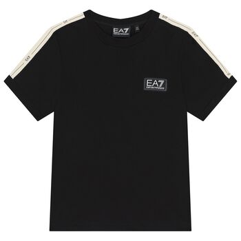 Boys Black Logo T-Shirt