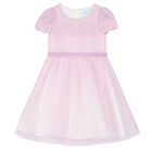 Girls Purple Pleated Tulle Dress, 1, hi-res