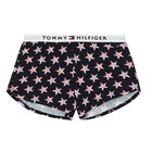 Girls White & Navy Logo Pyjamas, 1, hi-res